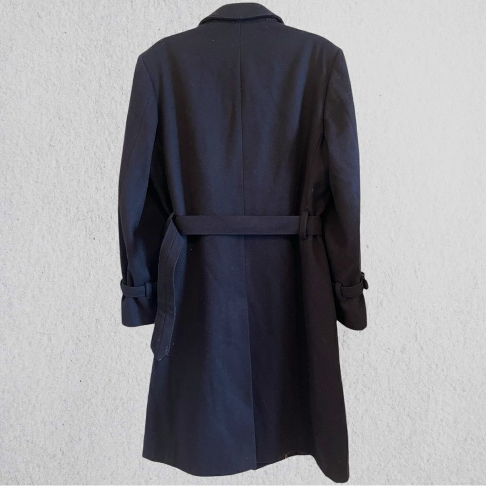 Vintage Pierre Balmain navy wool military coat - Picture 6 of 13